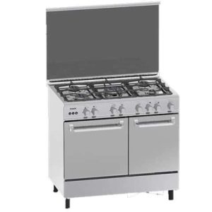 CUISINIERE 5 FEUX FINIX 90X60 H96ND-N AVEC NICHE INOX