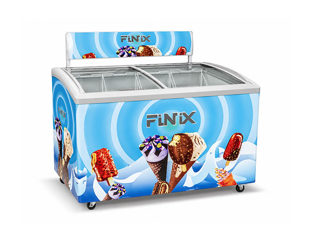 CONGELATEUR HORIZONTAL VITRINE 500L FINIX SC/SD(W)-396 1234X65